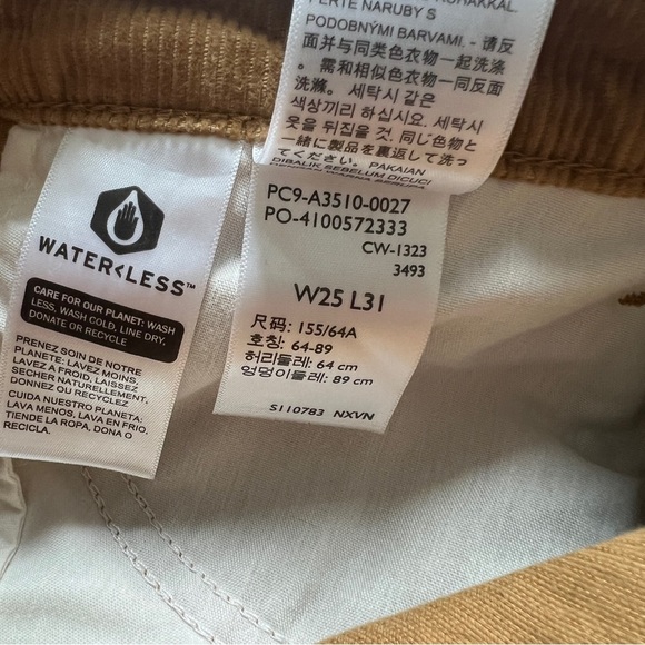 LEVI'S '94 Baggy Corduroy Pants Dijon / Golden Brown Size 25 - Picture 6 of 12